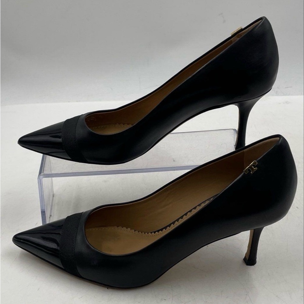 Tory Burch Penelope Black Leather Heels